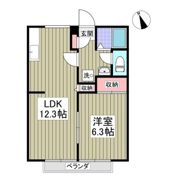 フラワーコーポの間取り画像