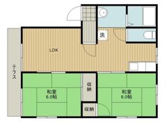 日生コーポの間取り画像