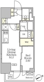 ザ・パークハビオ大森山王の間取り画像