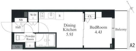 ラティエラ秋葉原の間取り画像