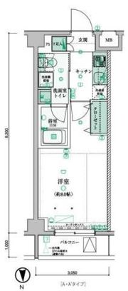 リヴシティ西早稲田の間取り画像