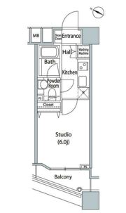 ファーストリアルタワー新宿の間取り画像