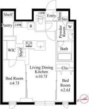 ラ・ペルラ下北沢の間取り画像