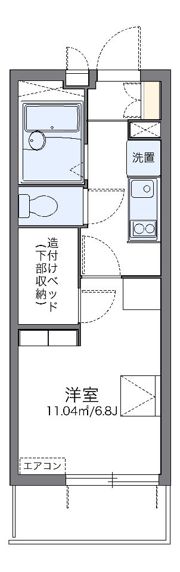 レオパレス岸町の間取り画像