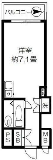 レジデンス上野の間取り画像