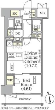 ザ・パークハビオ神楽坂レジデンスSouthの間取り画像