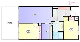 グランベルデ馬込坂の間取り画像