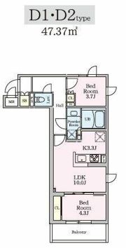 リビオメゾン大岡山の間取り画像