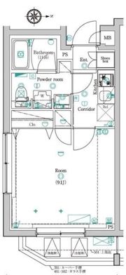 レアライズ蒲田の間取り画像