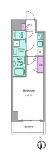 ドゥーエ蒲田南の間取り画像