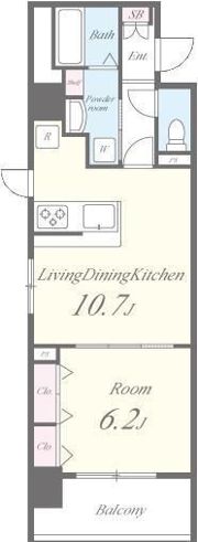 アウラデパリュ－ルの間取り画像