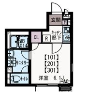 IXO川崎小田栄の間取り画像
