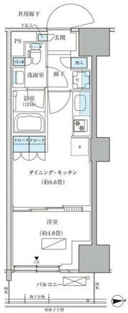 パークアクシス品川天王洲アイルの間取り画像
