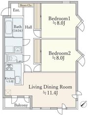 ドゥムール西片の間取り画像