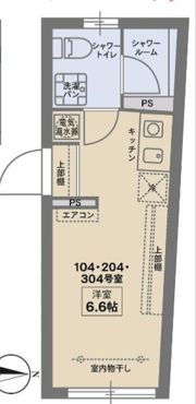 COCOFLAT蒲田EASTの間取り画像
