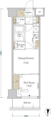 アーバネックス森下Ⅳの間取り画像