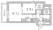 GranDuo経堂16の間取り画像