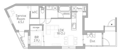 GranDuo祐天寺2の間取り画像