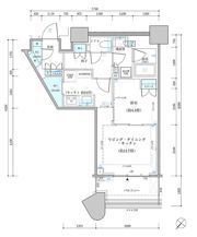 パークタワー勝どき サウス棟の間取り画像