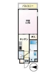 イーストヴァリュー弦巻の間取り画像