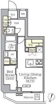 ARKMARK世田谷砧の間取り画像