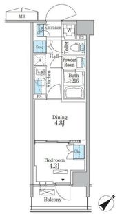 パークアクシス品川南大井パークフロントの間取り画像