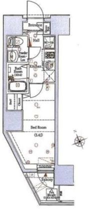 ログ品川サンズの間取り画像