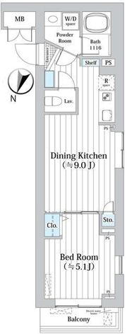 MDM柿の木坂の間取り画像