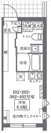 COCOCUBE中馬込の間取り画像