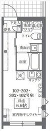 COCOCUBE中馬込の間取り画像