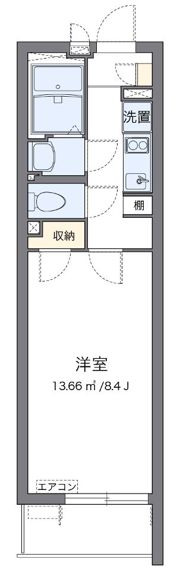 クレイノ黄金屋Ⅲの間取り画像