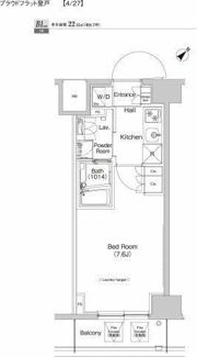 プラウドフラット登戸の間取り画像