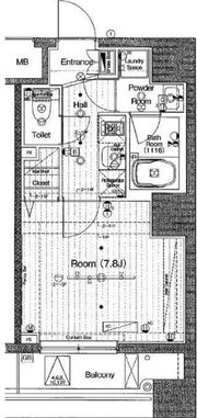 ブライズ神楽坂の間取り画像