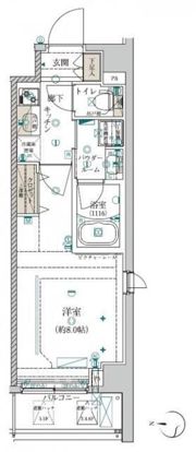 クレイシア両国カルミナの間取り画像