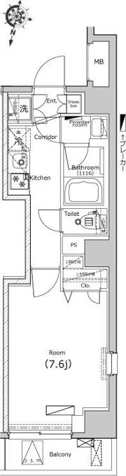 レスティア三軒茶屋の間取り画像