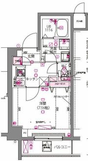 ライジングプレイス両国三番館の間取り画像