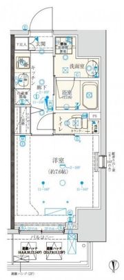 クレイシア門前仲町の間取り画像
