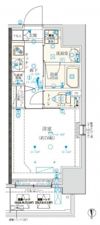 クレイシア門前仲町の間取り画像