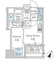 パークアクシス神保町の間取り画像
