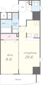 ラブールミノワの間取り画像