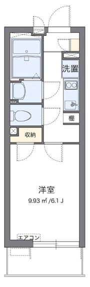 クレイノフルールの間取り画像