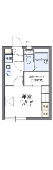 レオパレスサウスブライトの間取り画像