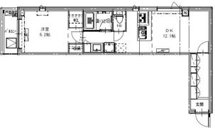 B CITY APARTMENT SHINAGAWA WESTの間取り画像