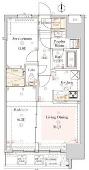 HY’s 三ノ輪の間取り画像
