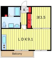 田端公園アパートメンツの間取り画像