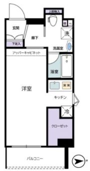 ステージファースト明大前アジールコートの間取り画像