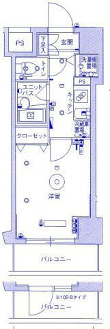 スカイコート護国寺の間取り画像