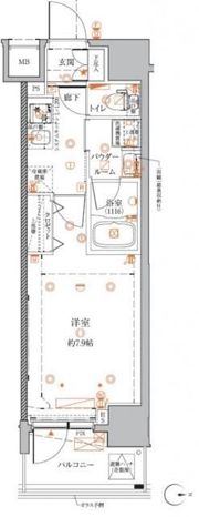 クレイシアIDZ蒲田の間取り画像