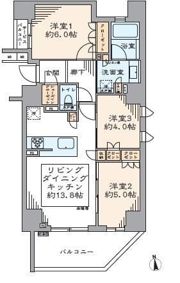 リストレジデンス浅草国際通りの間取り画像