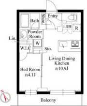 ラヴィエール千駄ヶ谷プレミアムレジデンスの間取り画像